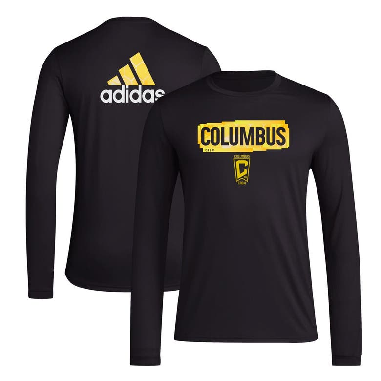 Shop Adidas Originals Adidas Black Columbus Crew Local Pop Aeroready Long Sleeve T-shirt