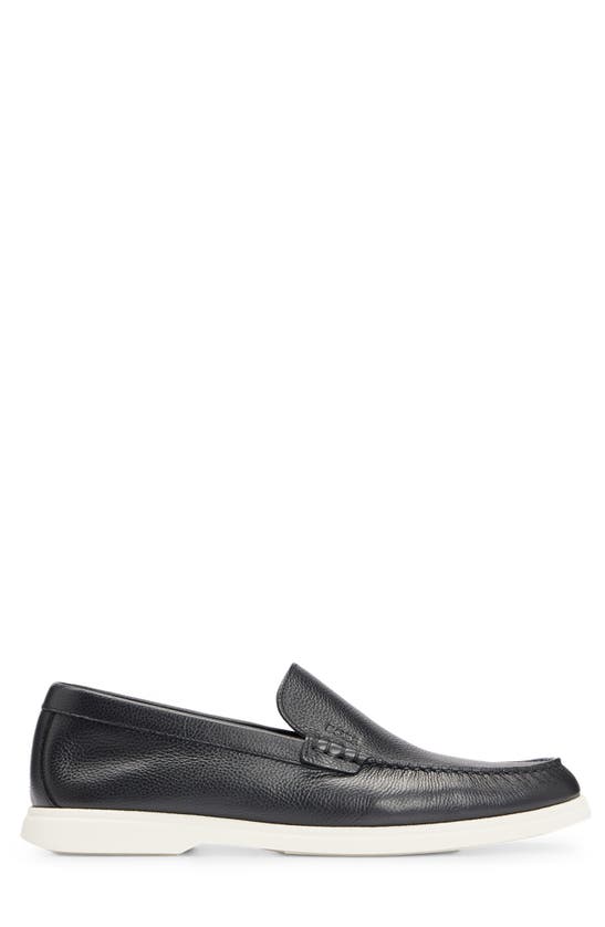 Shop Hugo Boss Boss Sienne Moc Toe Loafer In Black