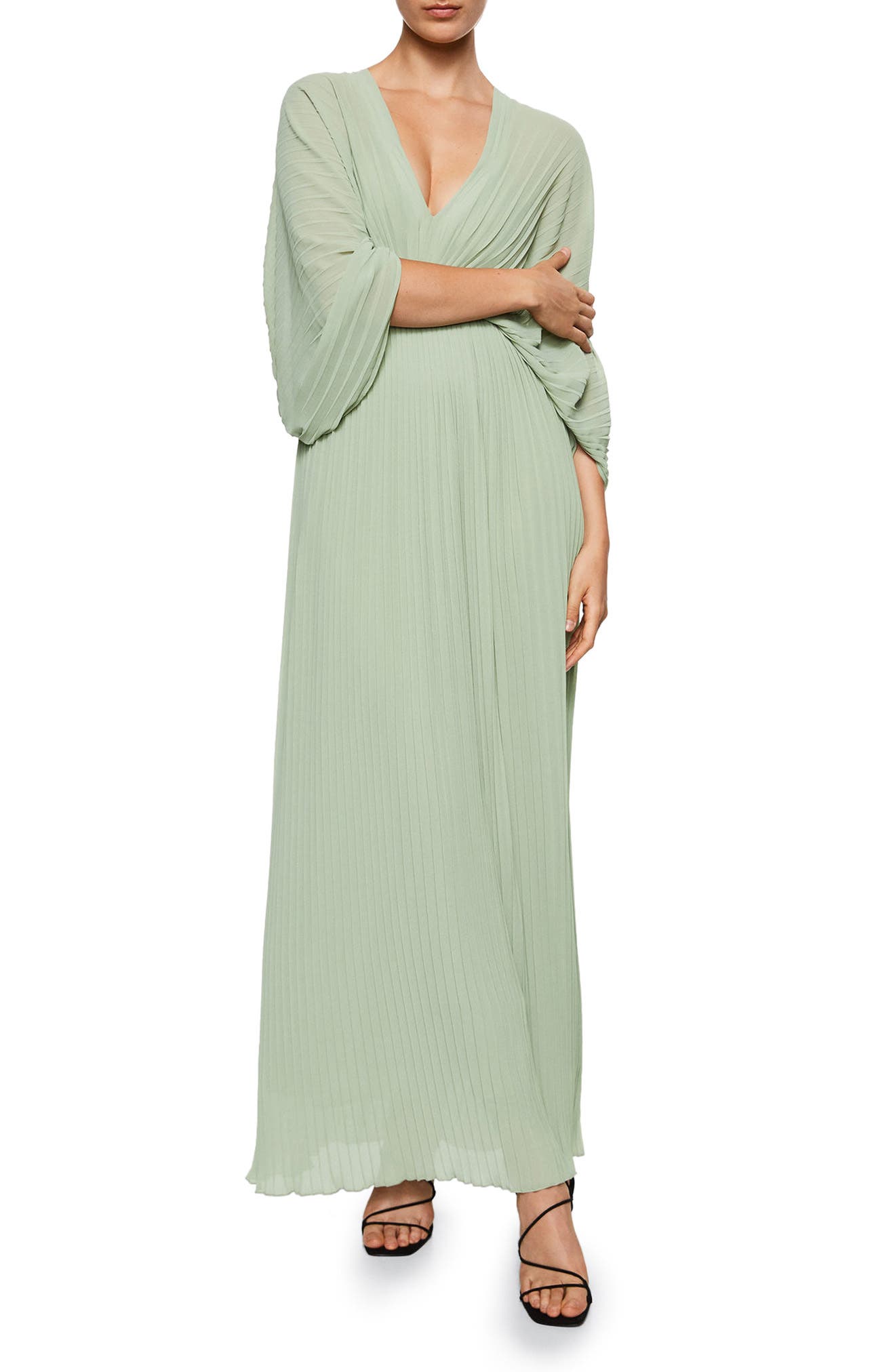 chiffon pleated dress | Nordstrom