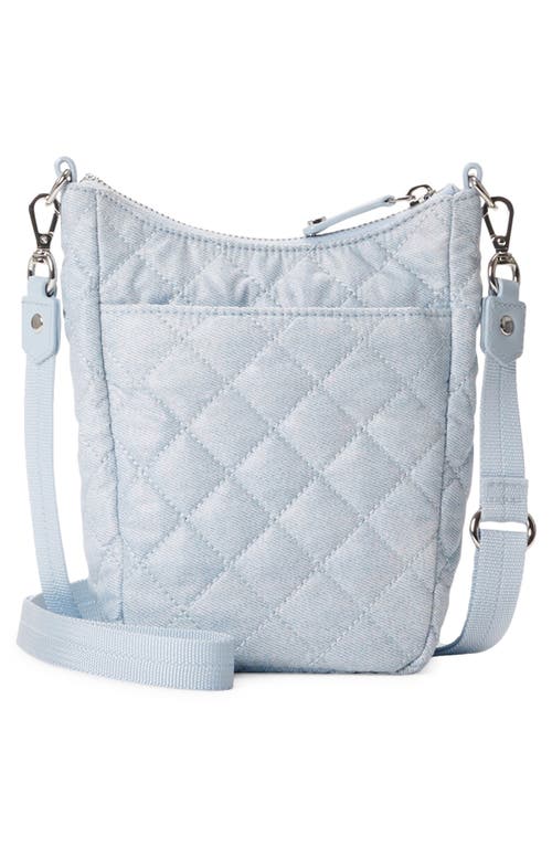 Mz Wallace Crosby Go Quilted Crossbody Bag In Chambray