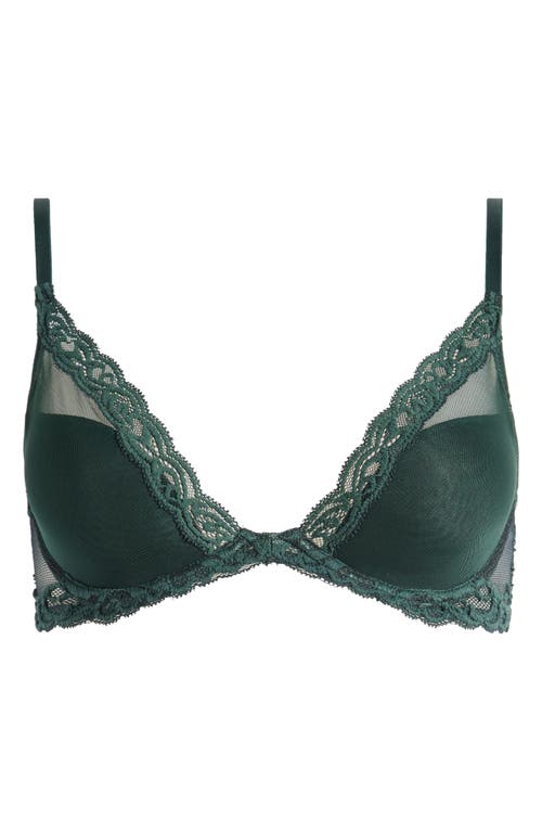 Natori Feathers Plunge T-Shirt Bra in Dk Forest 