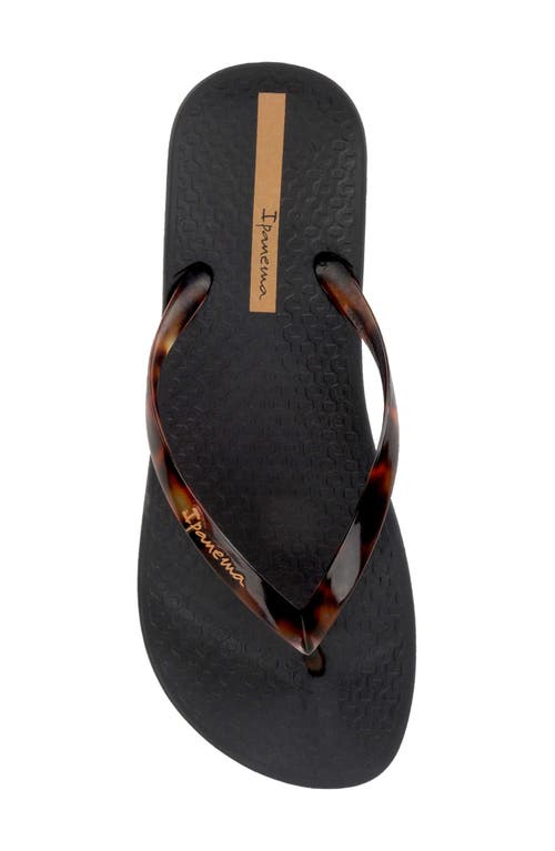 Shop Ipanema Ana Flip Flop In Black/clear