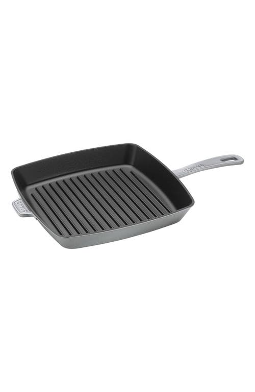 Staub 12-Inch Square Enameled Cast Iron Grill Pan in Graphite at Nordstrom