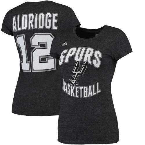 UPC 889770248290 product image for Women's adidas LaMarcus Aldridge Black San Antonio Spurs Name & Number T-Shirt a | upcitemdb.com