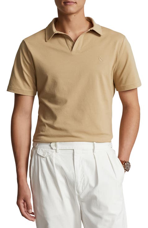 Solid Johnny Collar Cotton Polo