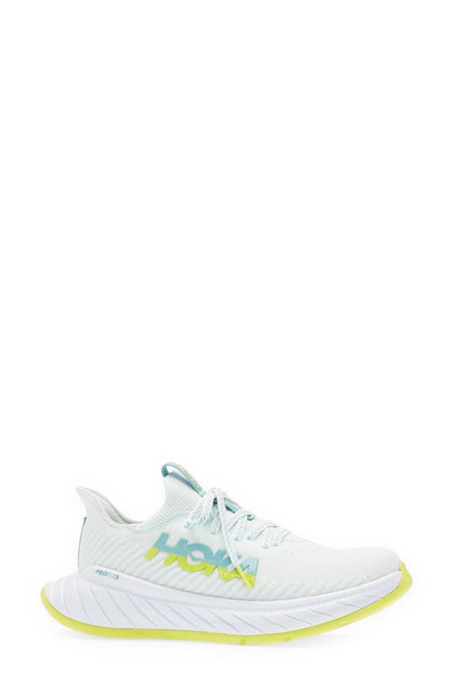 Hoka Carbon X 3 Running Shoe In Billowing Sail/evening Rose