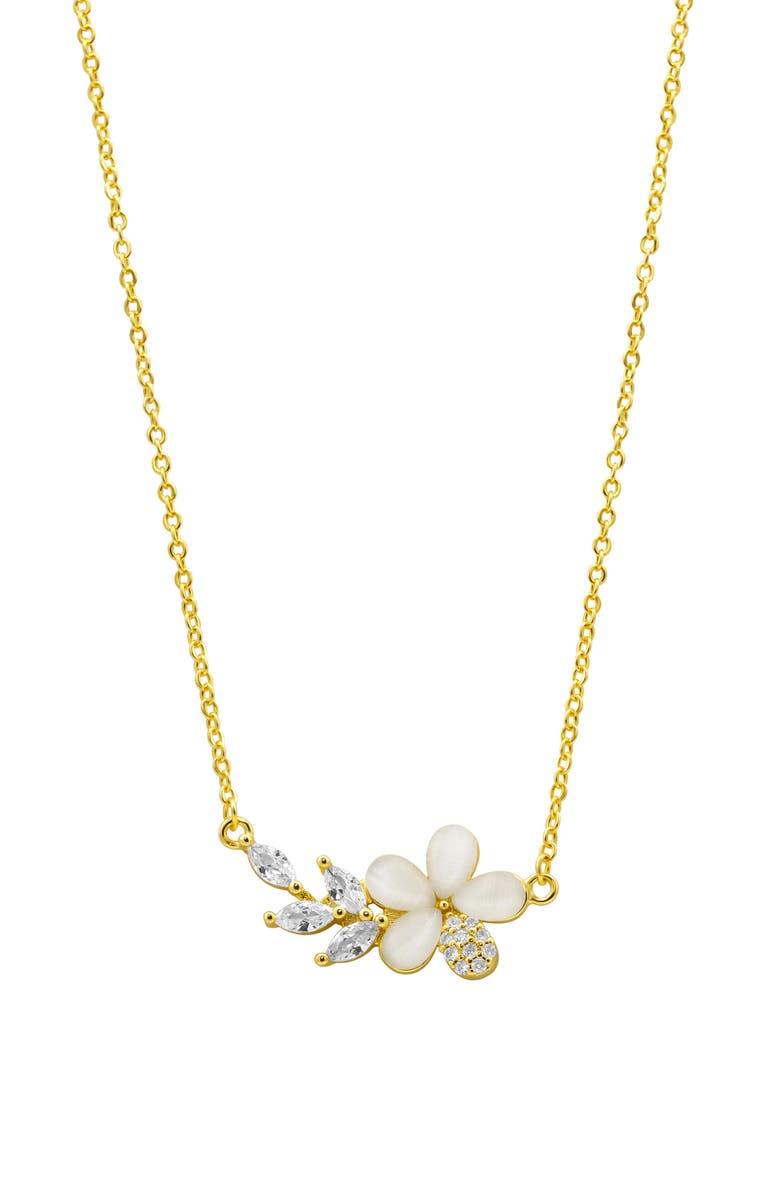 Adornia Crystal & Opal Flower Pendant Necklace | Nordstromrack