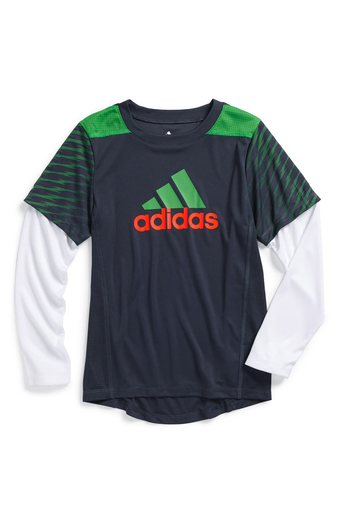 adidas 'Shock Performance - CLIMACOOL®' Long Sleeve T-Shirt (Toddler Boys \u0026  Little Boys) | Nordstrom