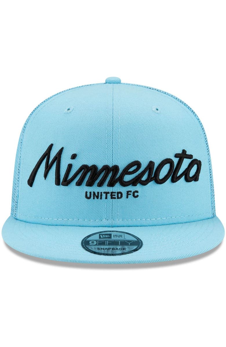 New Era Men S New Era Light Blue Minnesota United Fc Script Trucker 9fifty Snapback Hat Nordstrom New Era Men S New Era Light Blue Minnesota United Fc Script Trucker 9fifty Snapback Hat Nordstrom