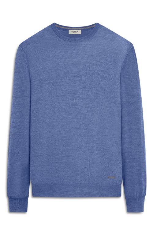 Bugatchi Scott Crewneck Merino Wool Sweater In Denim