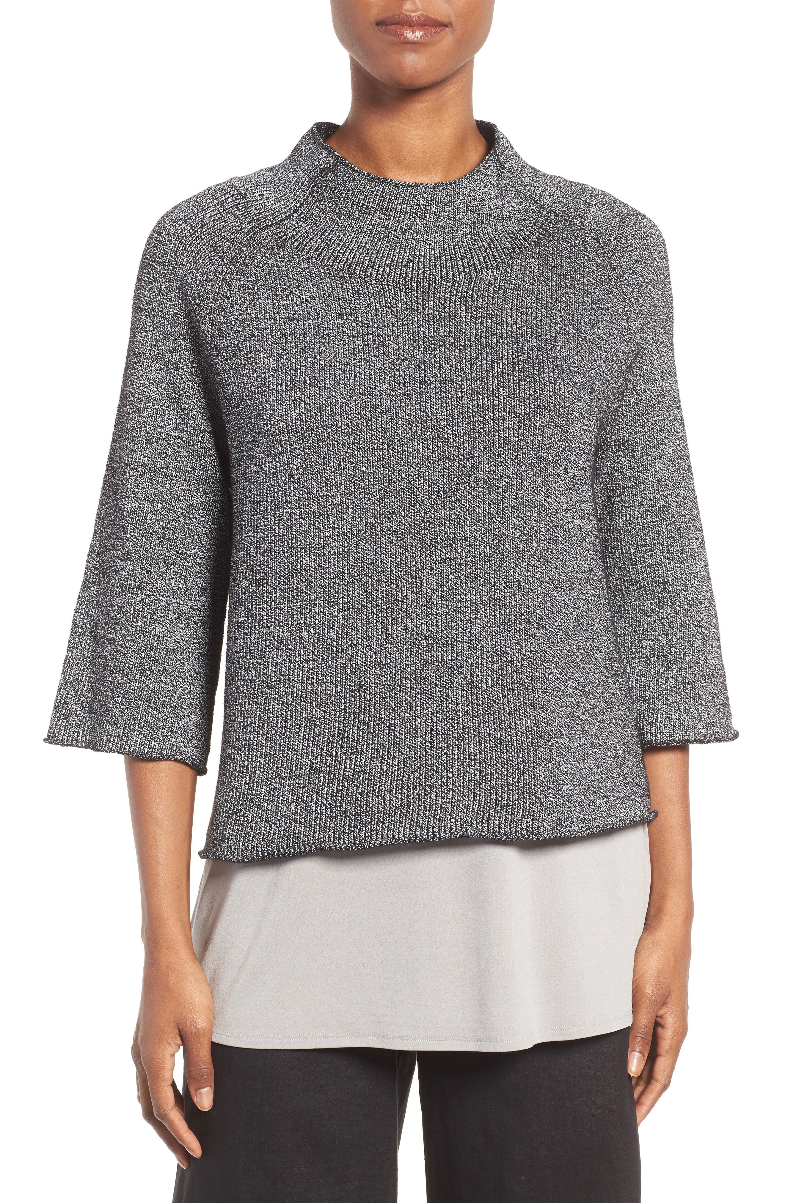 Eileen Fisher Nylon & Organic Cotton Sweater Nordstrom