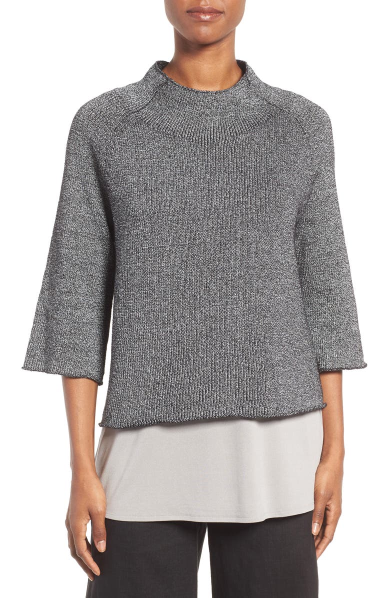 Eileen Fisher Nylon & Organic Cotton Sweater | Nordstrom