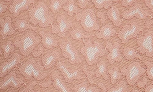 Shop Hanky Panky X-dye Leopard Print Retro Lace Thong In Desert Rose/white