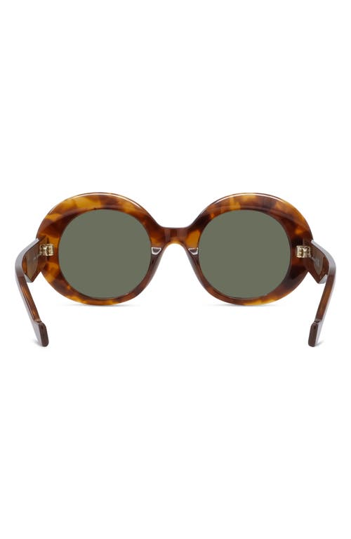 Shop Loewe Anagram 50mm Oval Sunglasses In Blonde Havana/green