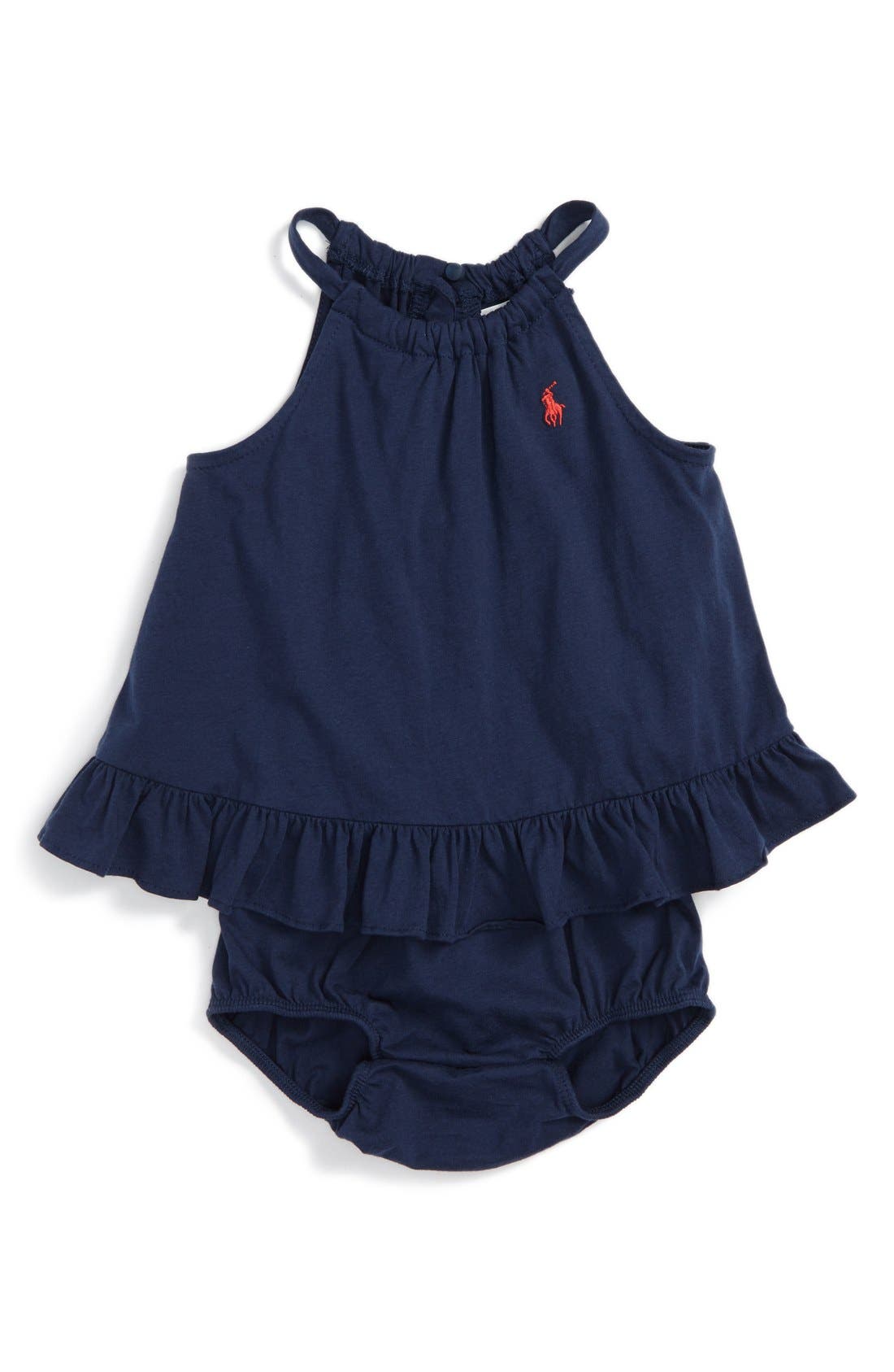 Ralph Lauren Bubble Romper (Baby Girls) Nordstrom