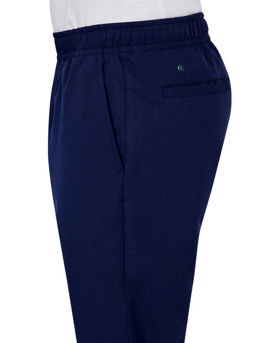 Shop Construct Con.struct Solid Drawstring Performance Pants In Navy