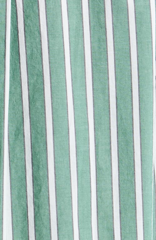 Lunya Airy Cotton Long Sleeve Pant Set Giverny Stripe In Giverny Stripe