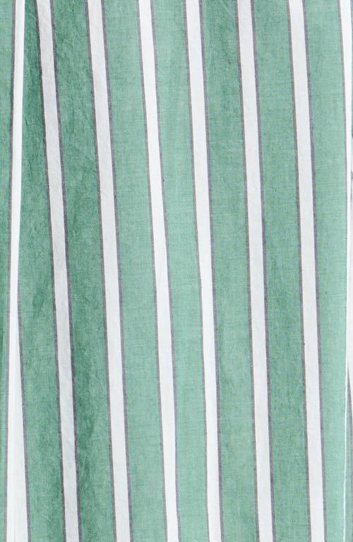 Shop Lunya Airy Cotton & Silk Curved Hem Pajamas In Giverny Stripe