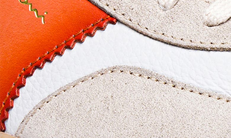 Santoni Dbs Sneakers With Contrast Panel And Rubber Sole In White