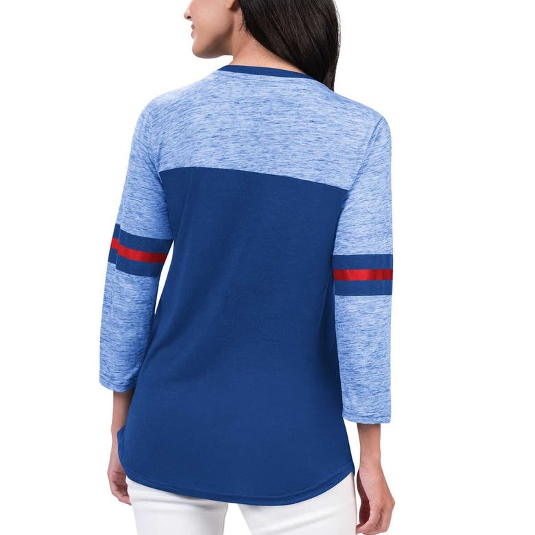 G-iii 4her By Carl Banks Royal Philadelphia 76ers Play The Game Three-quarter Sleeve T-shirt In Royal