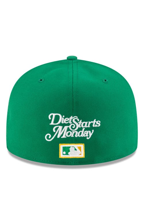 Shop New Era X Diet Starts Monday X Diet Starts Monday 59fifty Oakland Athletics Fitted Baseball Cap In Green