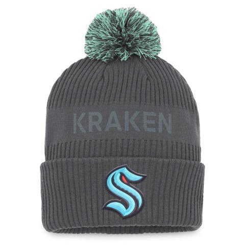 Men's Adidas Navy Seattle Kraken Circle Logo Flex Hat Size: Large/Extra Large