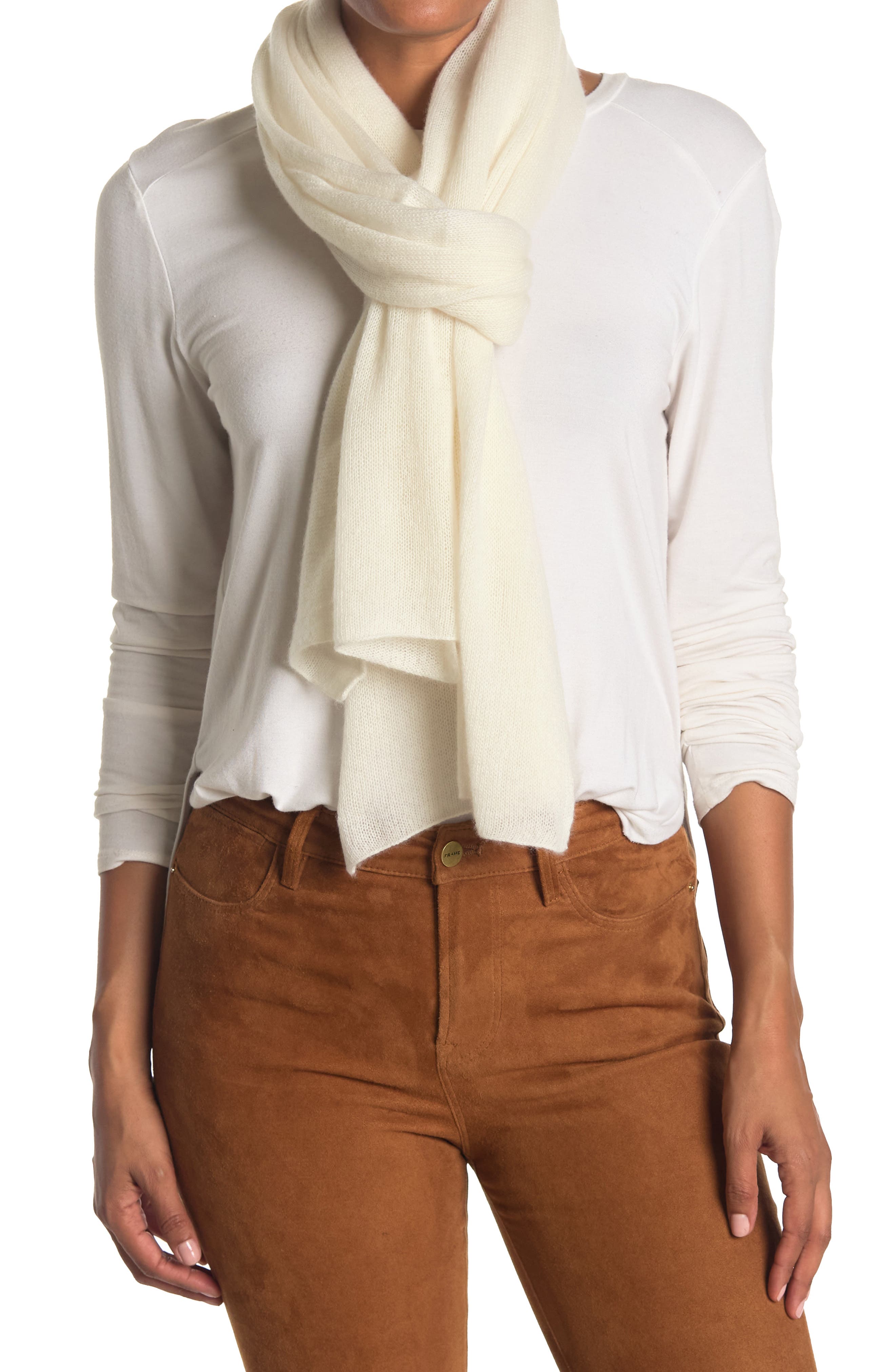 Portolano Lightweight Cashmere Scarf In 