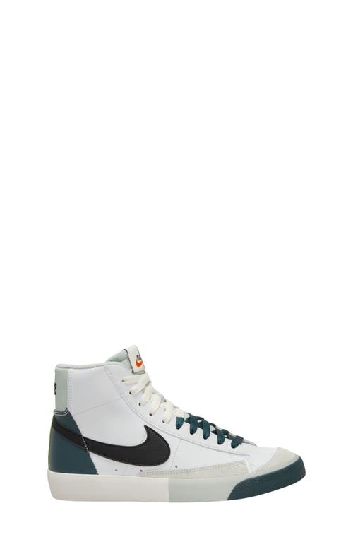Nike Kids' Blazer Mid '77 Se Sneaker In White/black/jungle