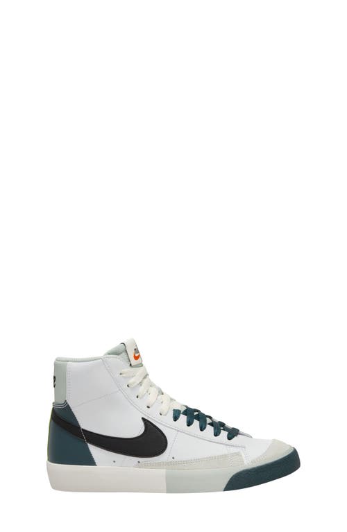 Nike Kids' Blazer Mid '77 Se Trainer In White/black/jungle