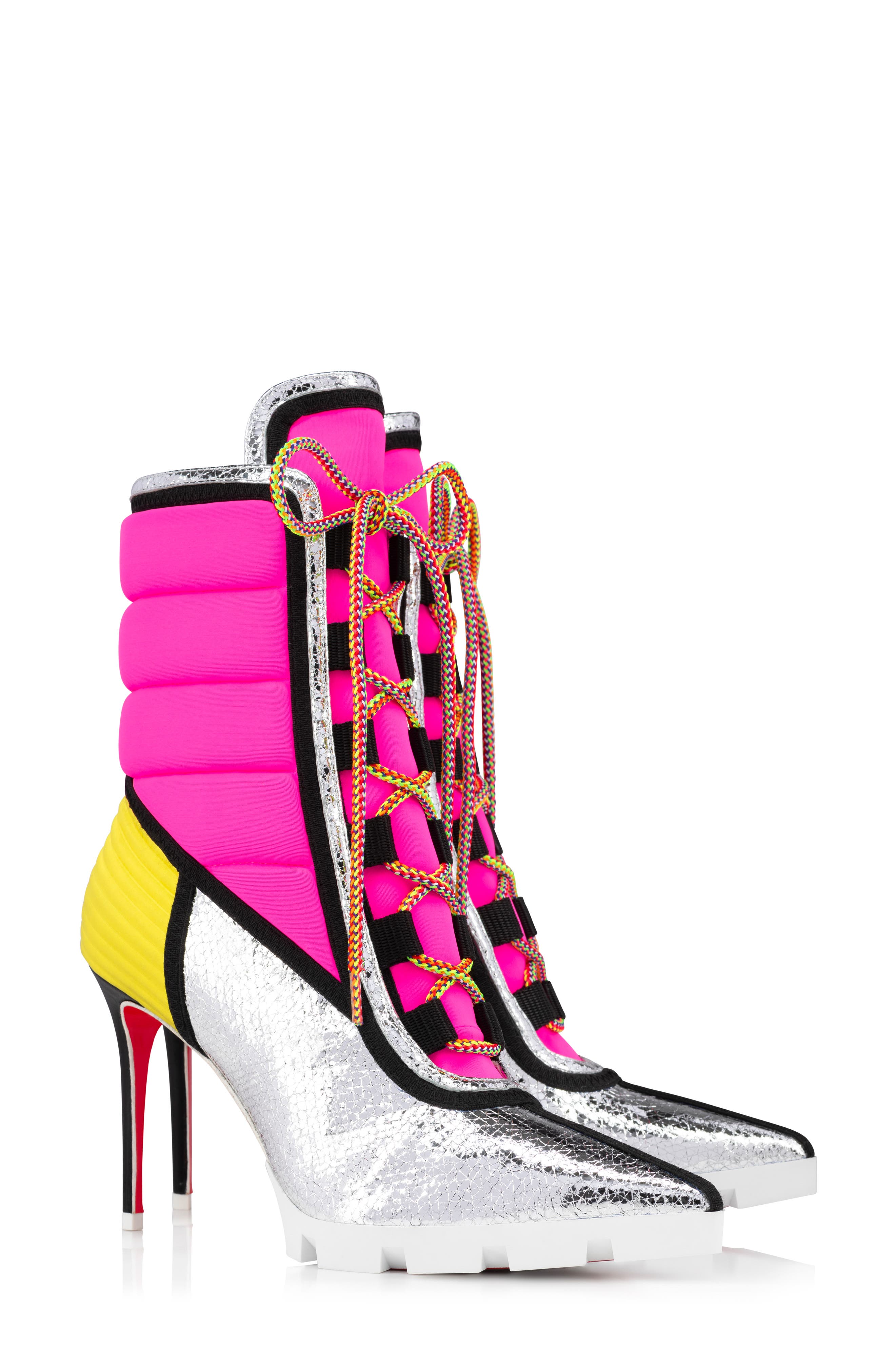 louboutin lace boots
