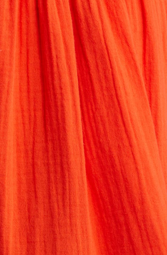 Caslon Tiered Cotton Gauze Sundress In Grenadine