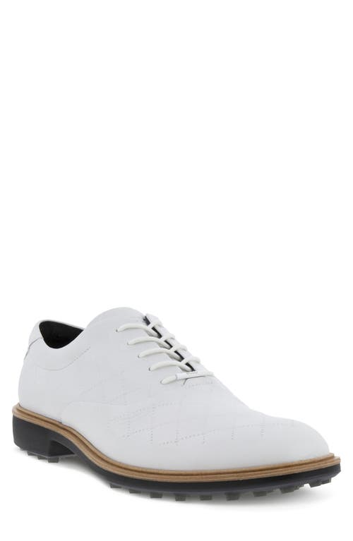 Classic Hybrid Water Repellent Golf Shoe in White