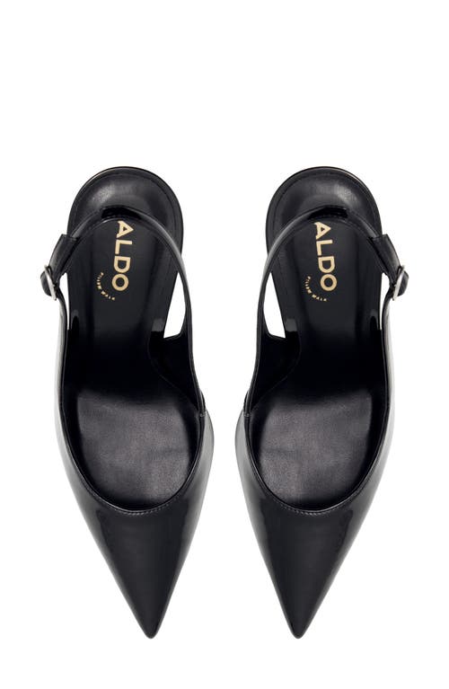Shop Aldo Stessy Slingback Pointed Toe Pump In Black
