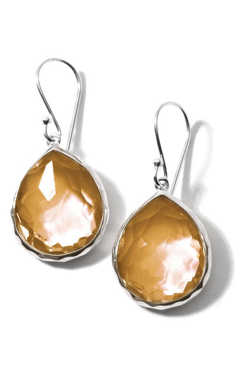 Shop Ippolita Rock Candy Citrine Drop Earrings In Cognac Citrine