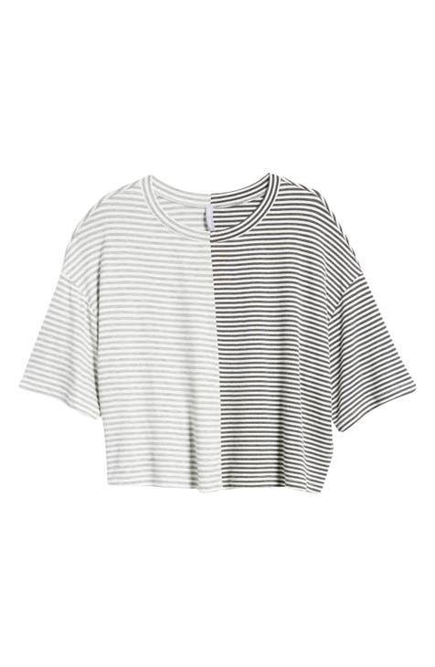 stripe colorblock top