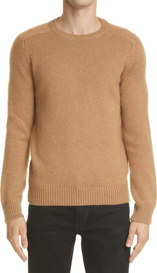 Camel hair shop sweater mens