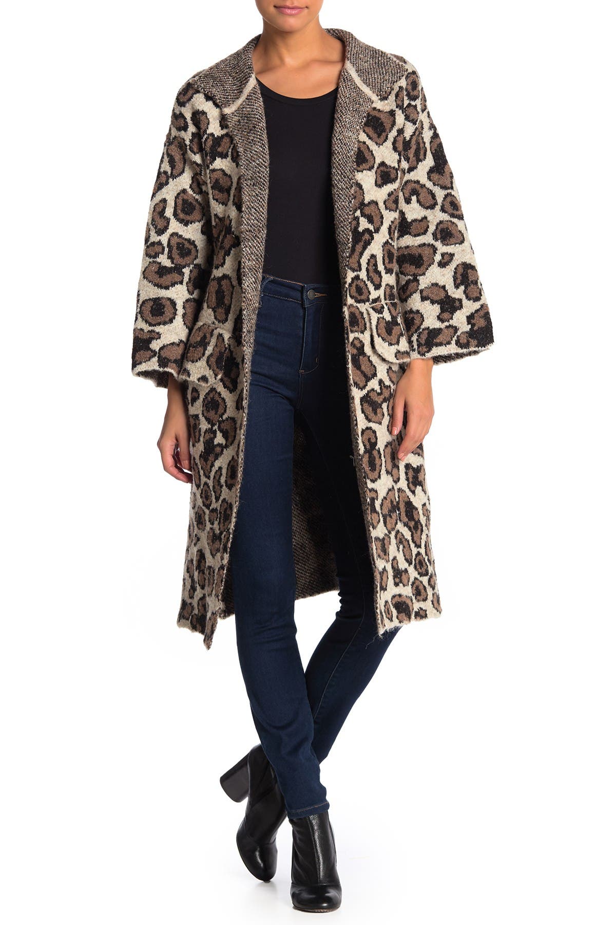 Love token leopard coat best sale