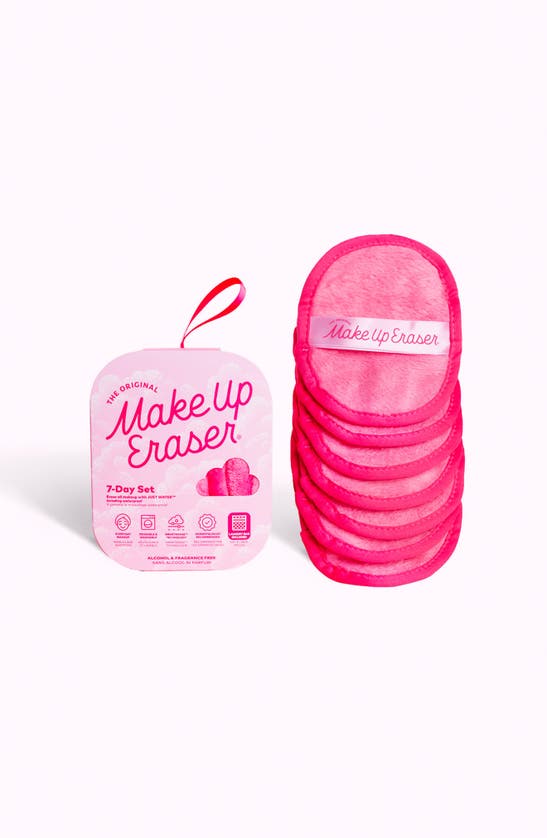 The Original Makeup Eraser 7-day Chic Makeup Eraser Set With Laundry Bag In Pink