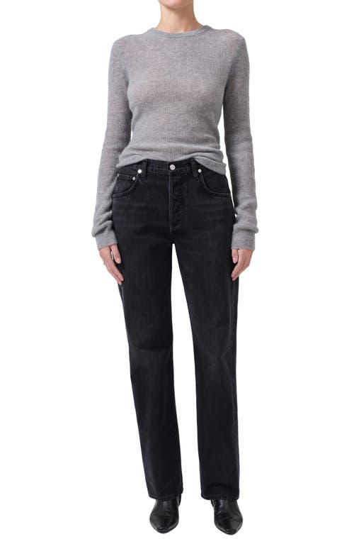 Citizen Of Humanity Alessia Crewneck Sweater In Dark Heather Grey In Dark Heather Grey