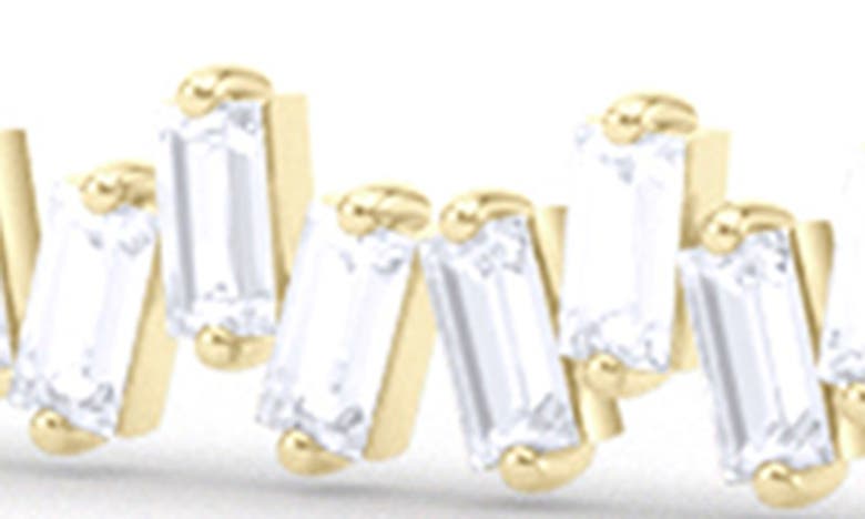 Hautecarat Baguette Lab-created Diamond Bar Pendant Necklace In 18k Yellow Gold
