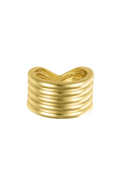 Twisted Wide Band Ring