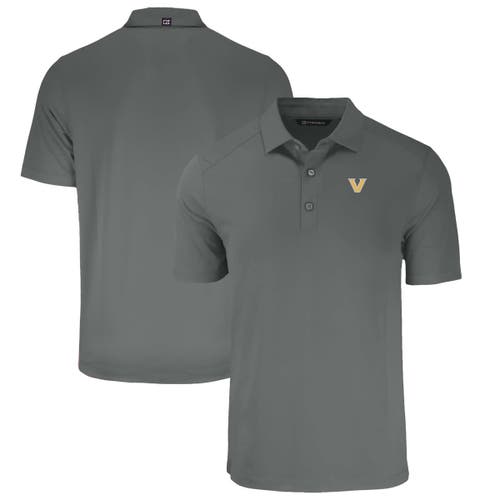 Men's Cutter & Buck Gray Vanderbilt Commodores Forge Eco Stretch Recycled Polo