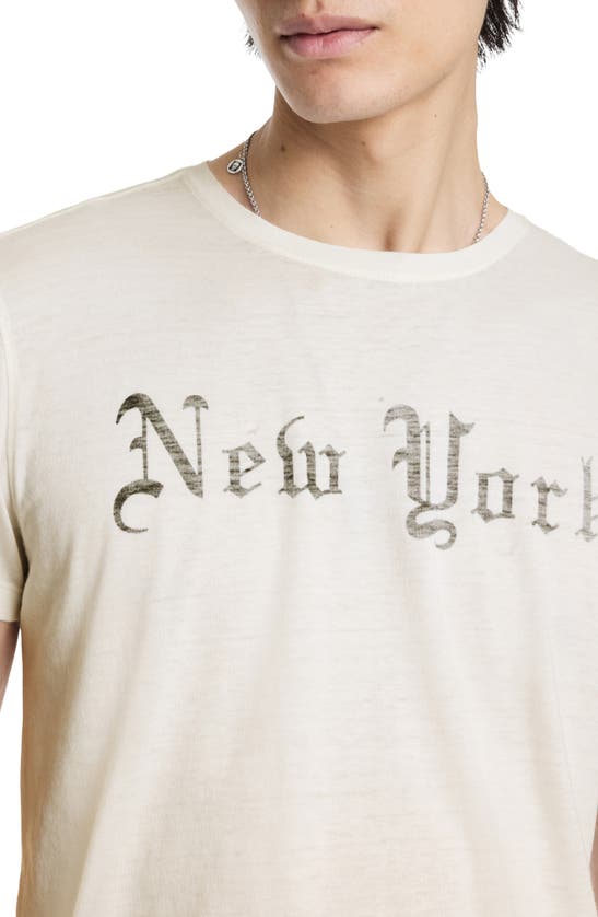 Shop John Varvatos New York Graphic T-shirt In Salt