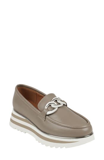 Good Choice New York Geneva Platform Loafer In Taupe