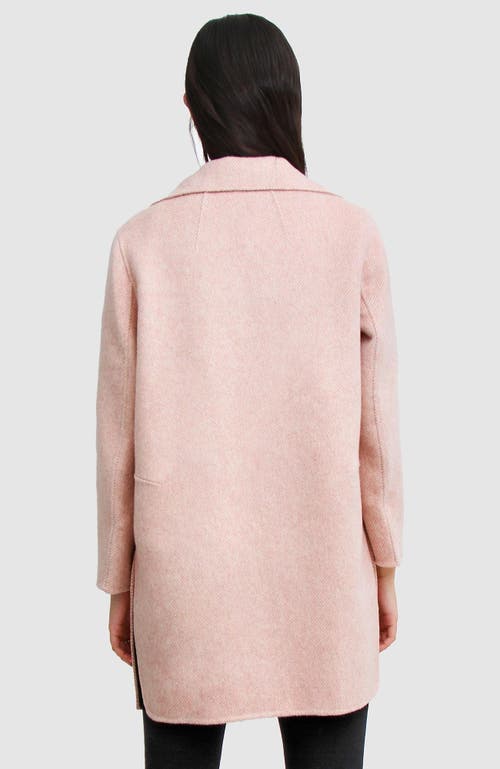 Shop Belle & Bloom Ex-boyfriend Wool Blend Oversized Jacket In Blush