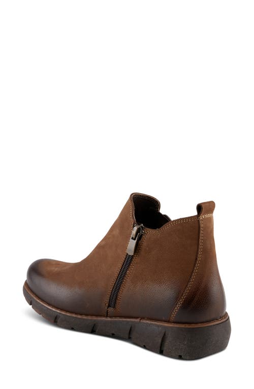 Spring Step Katana Bootie In Brown Nubuck