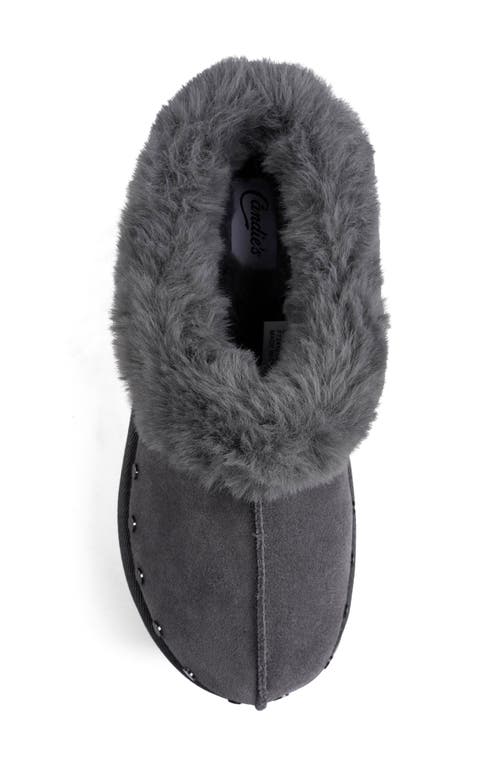 Candies Candie's Sabi Faux Fur Platform Clog In Grey