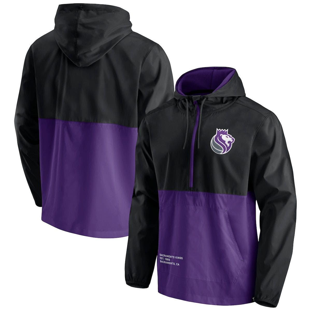 Half black half purple hoodie sale