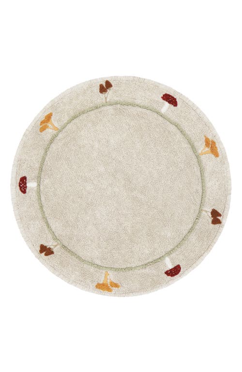 Lorena Canals Chanterelle Washable Area Rug in Olive Natural Honey at Nordstrom