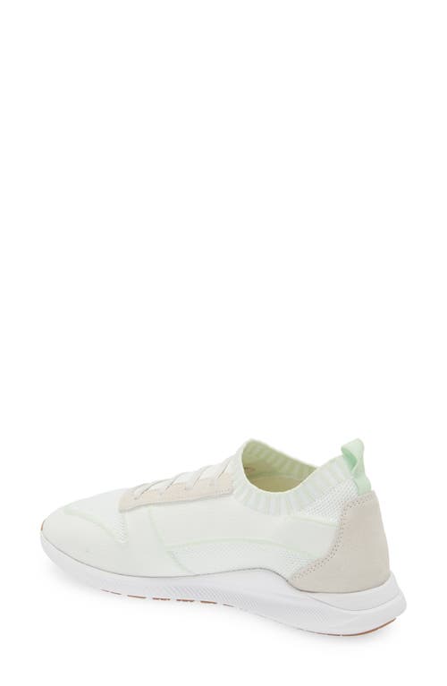 Naot Adonis Slip-on Sneaker In White/mint Knit